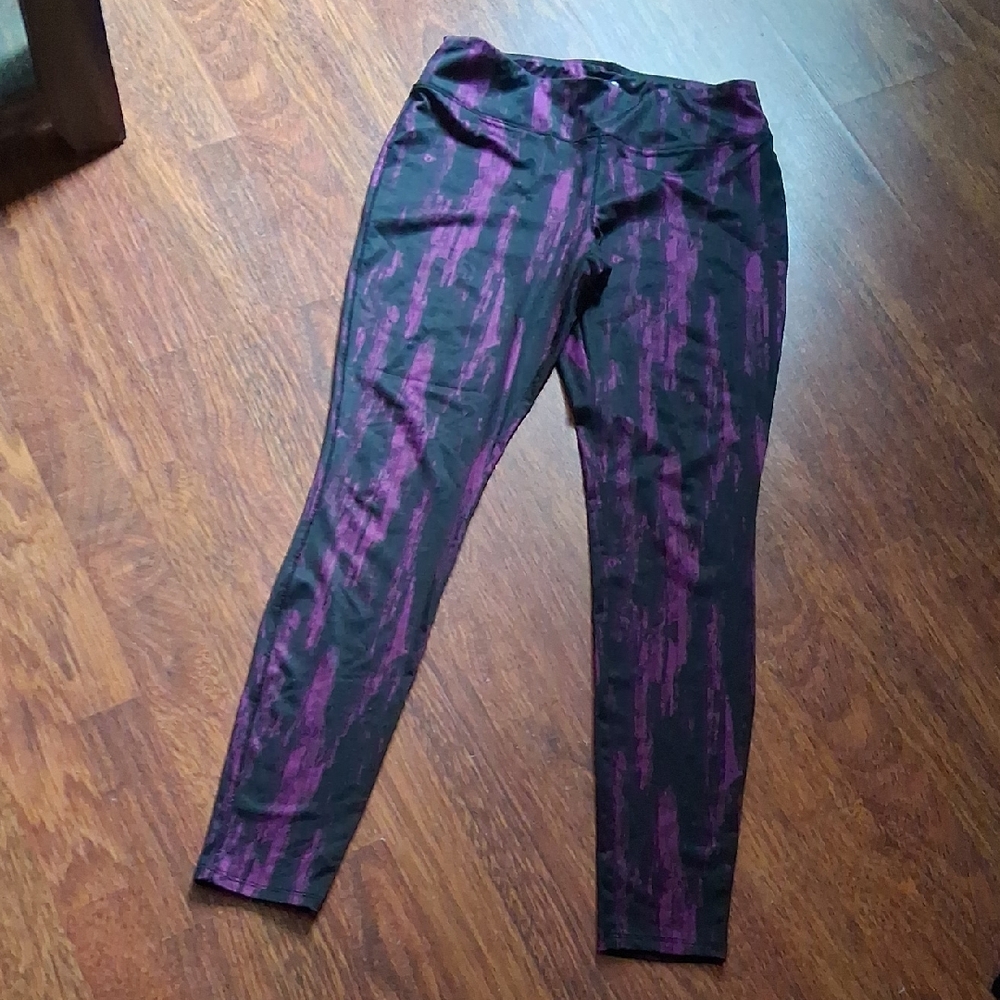 💟Forever 21 Black and Purple Leggings